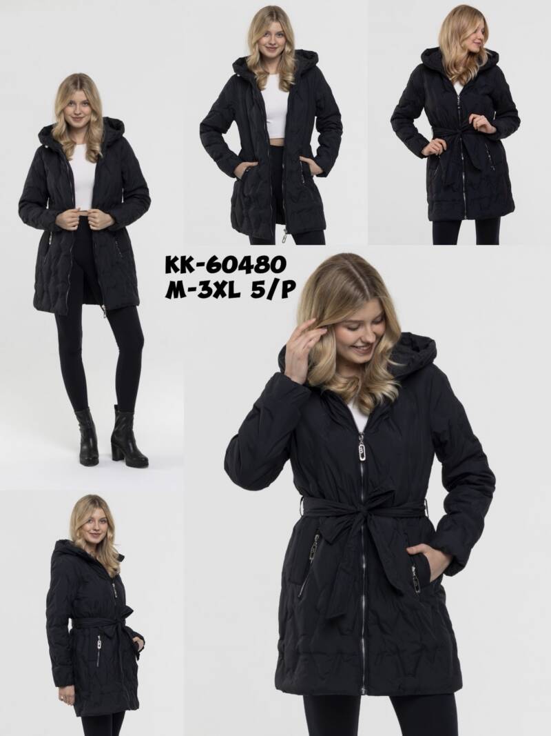 Kurtki damskie cienki Roz S-2XL, 1 Kolor Paczka 5 szt